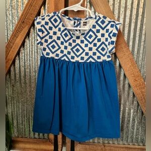 Tea Collection Blue and White Dress